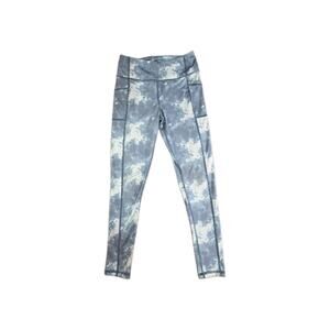 Zella Girls Sz L 10/12 Green Camo Athletic Leggings Stretch Yoga Pants C38-47